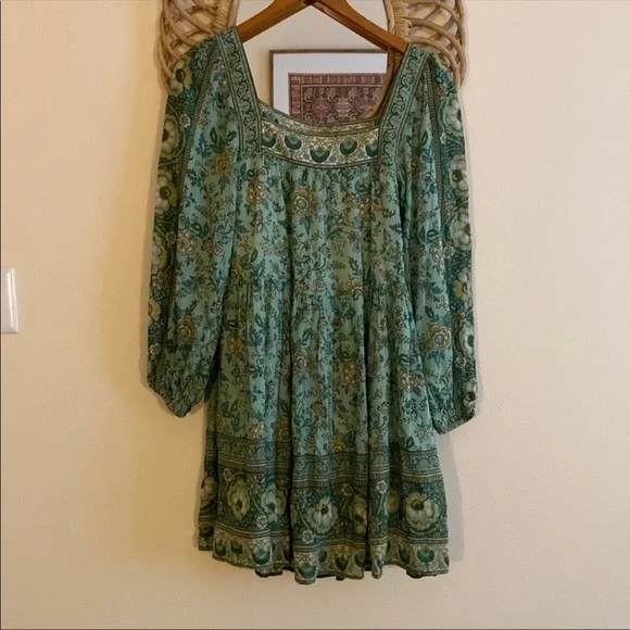 Spell Green Floral Dress - Picture 2 of 2